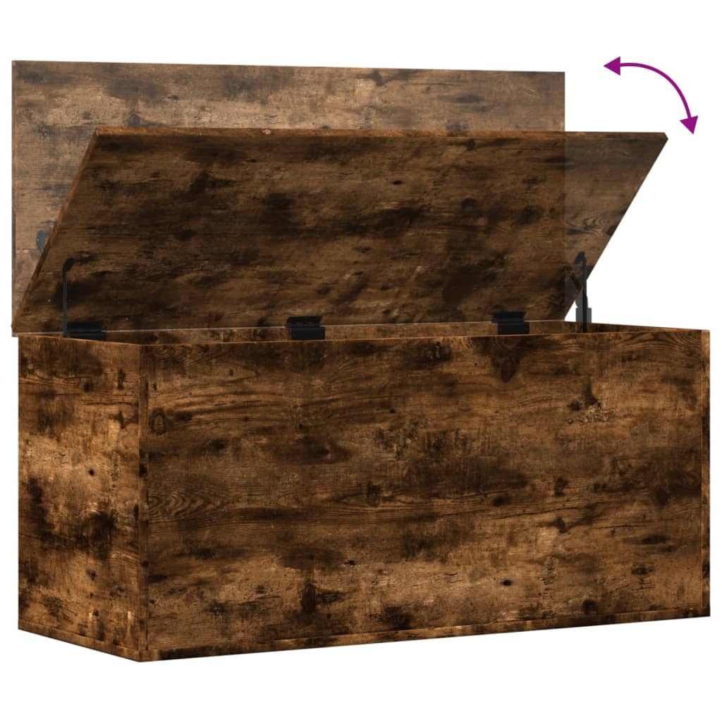 Aufbewahrungstruhe Weiß 84x42x46 cm Holzwerkstoff