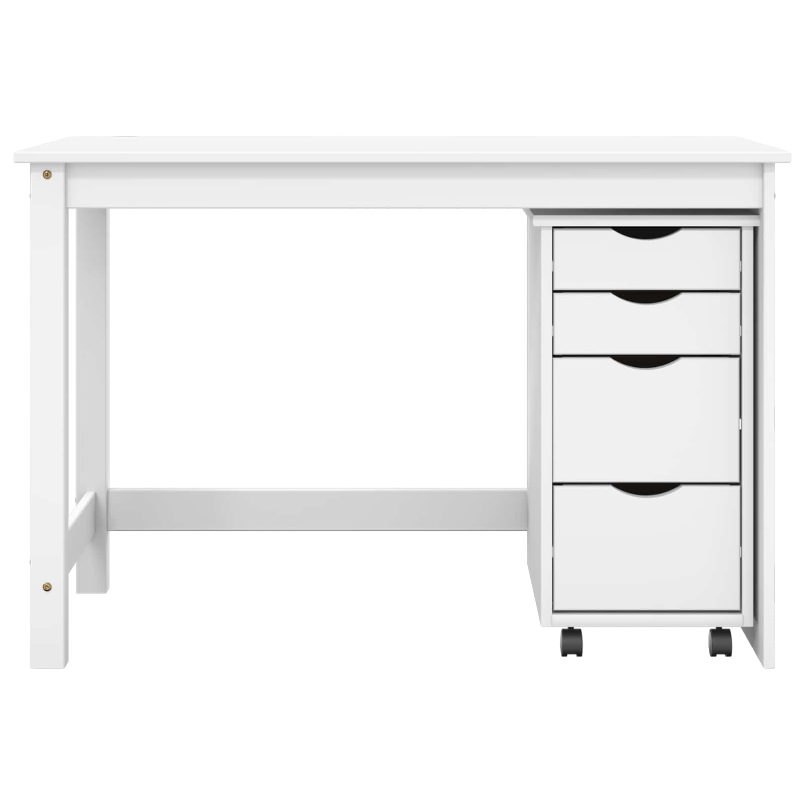 Desk und Rolling Cabinet Set MOSS 2 pcs Honigbraun