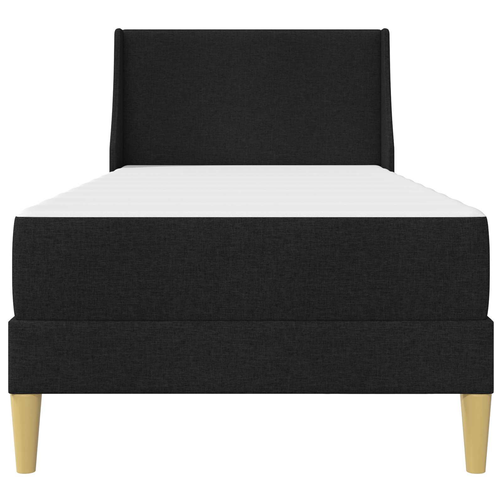 Bettgestell mit Matratze Hellgrau 80x 200 cm Polyester