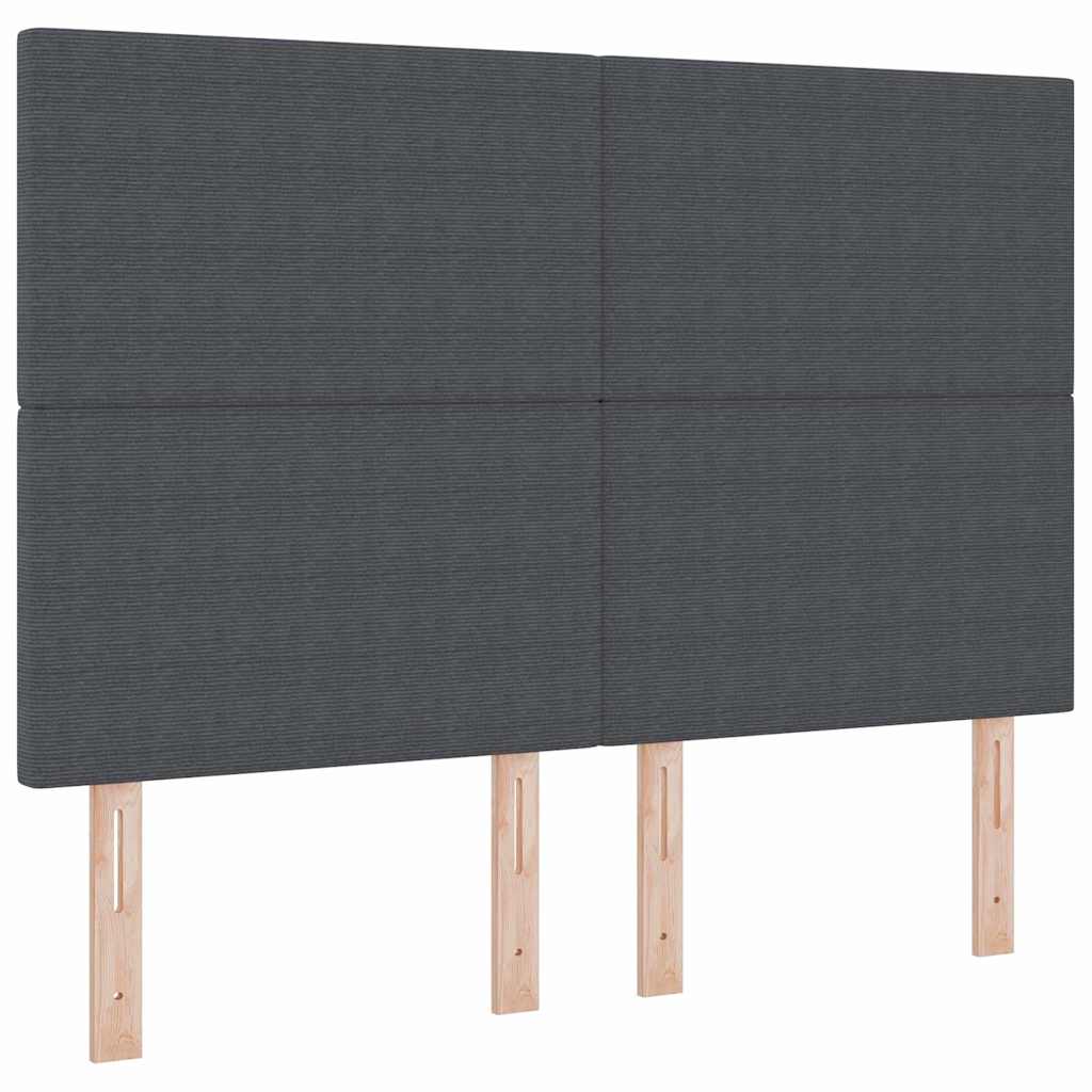 Kopfteil Hellgrau 80 cm Cordstoff