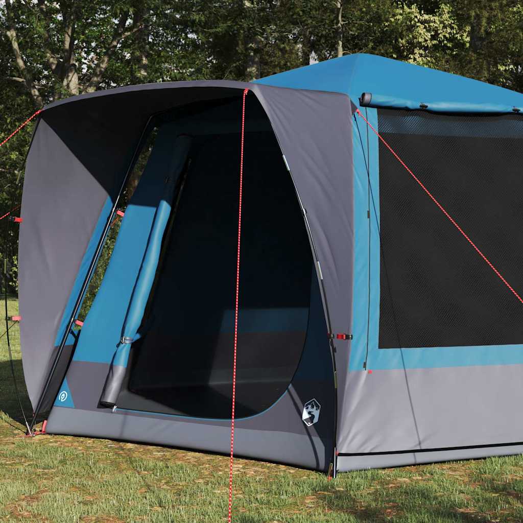 Campingzelt Hütte mit Dach Grün 420 x 420 x 227 cm Polyester