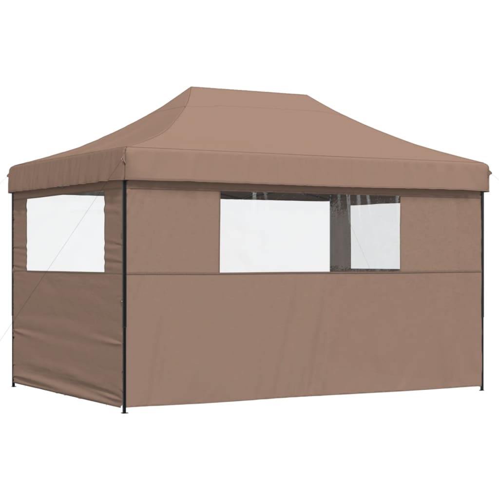 Partyzelt Faltbar Pop-Up Beige 410x279x315 cm