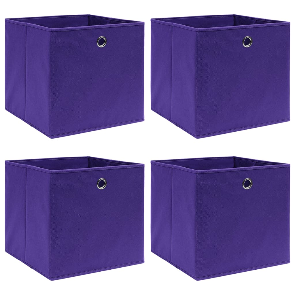 Aufbewahrungsboxen mit Deckeln 10 Stk. 28x28x28 cm Schwarz
