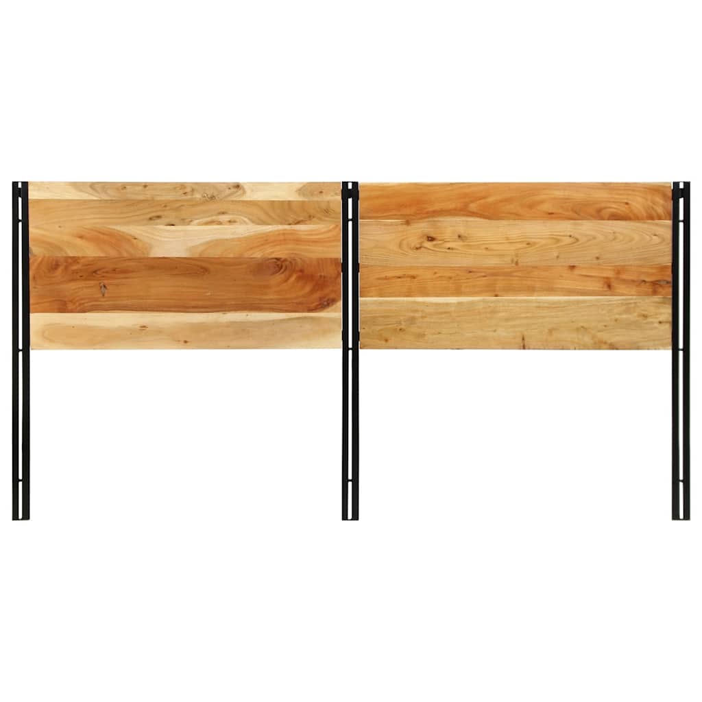 Kopfteil 100 cm Massivholz Mango und Eisen