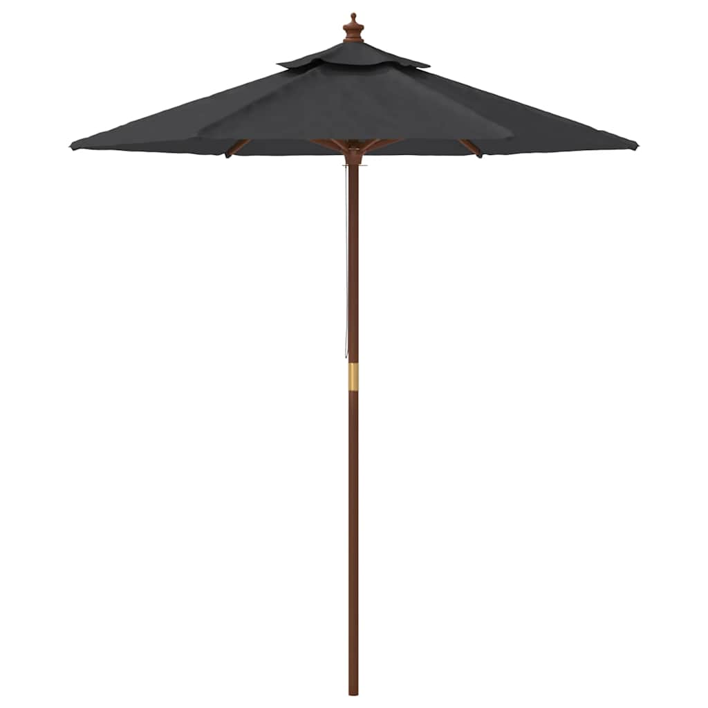Sonnenschirm mit Holzmast Sandfarben 196x231 cm