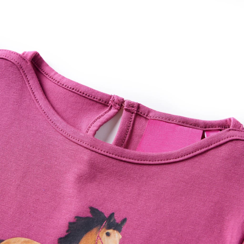 Kinder-Langarmshirt Marineblau 104