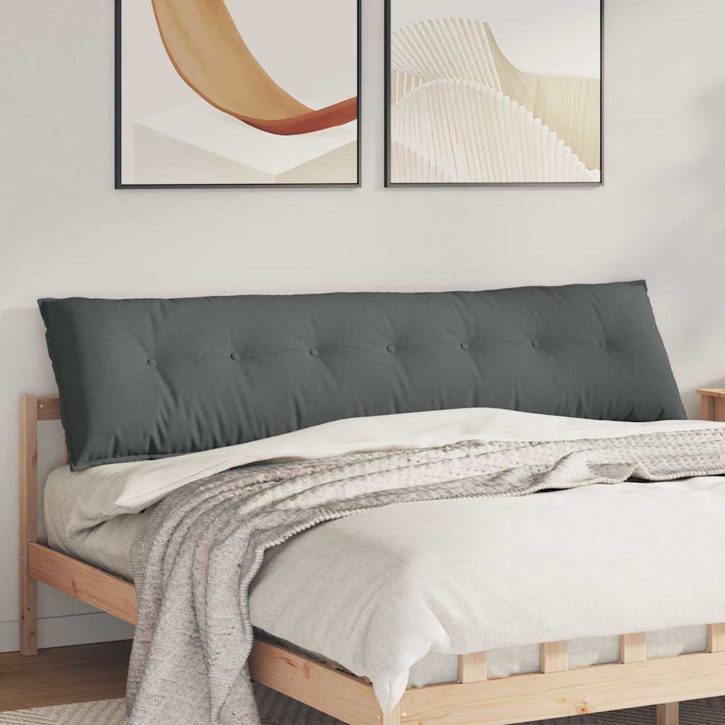 Rückenkissen Hellgrau 50 x 19 x 45 cm Stoff