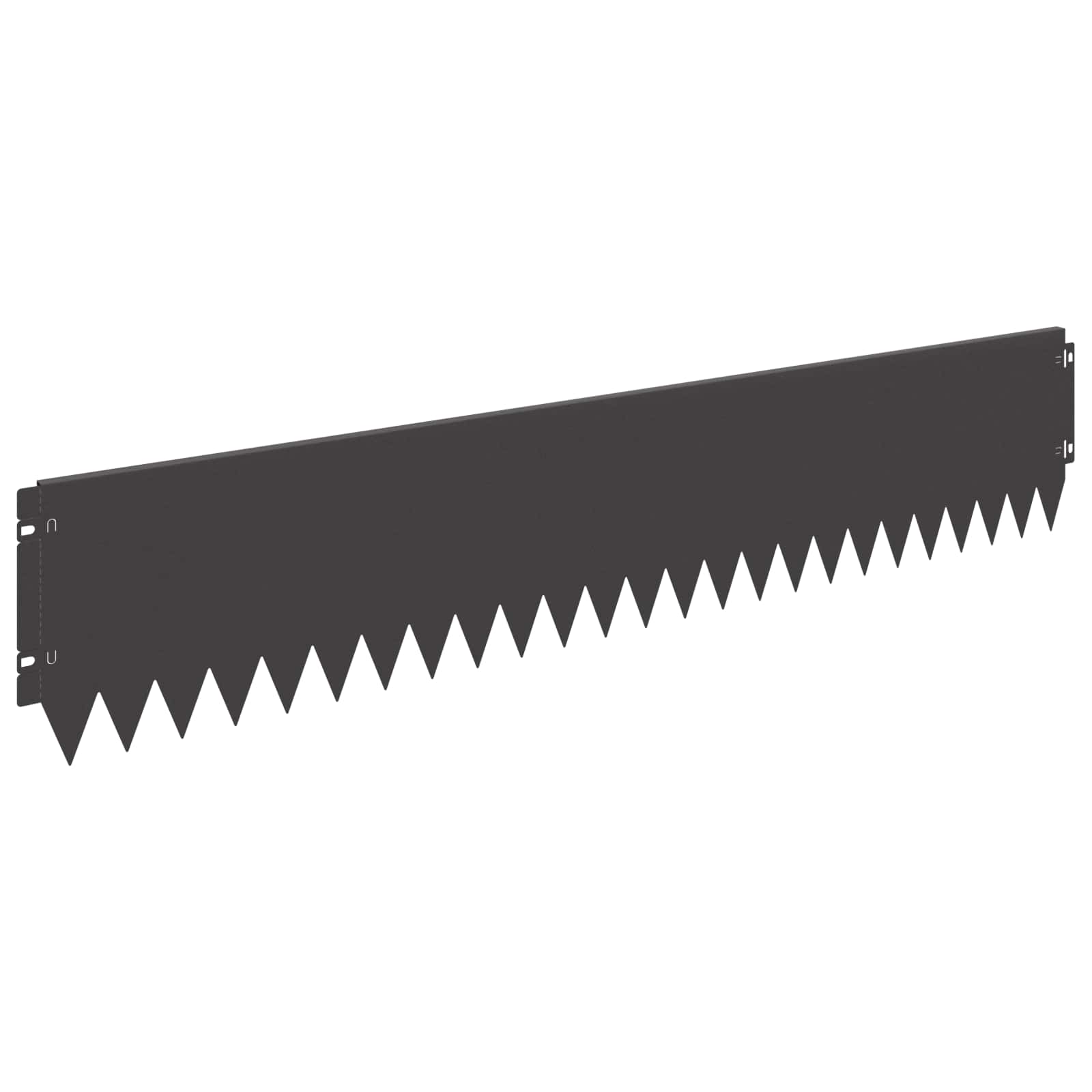 Raseneinfassung 10 pcs 103 x 10 cm Stahl Schwarz