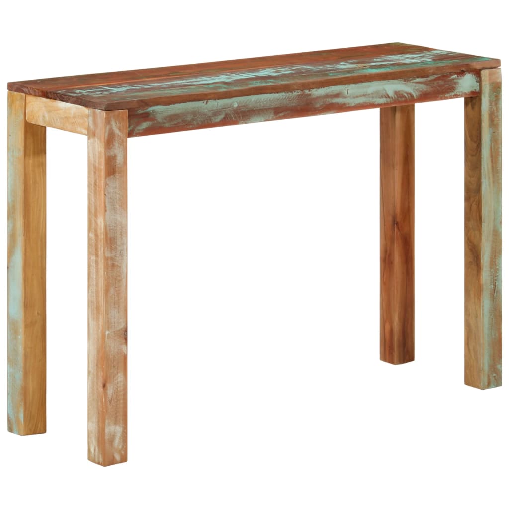 Konsolentisch 110x35x76 cm Raues Mangoholz
