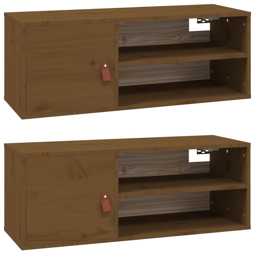 Wandschrank 80x30x30 cm Massivholz Kiefer