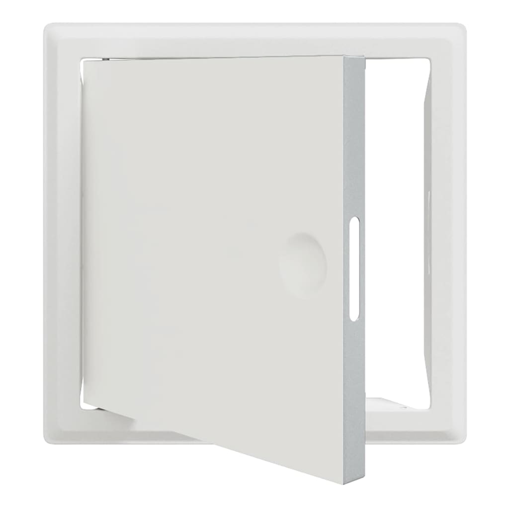 Zugangsklappe 2 pcs Weiß 23 x 23 x 3 cm Stahl