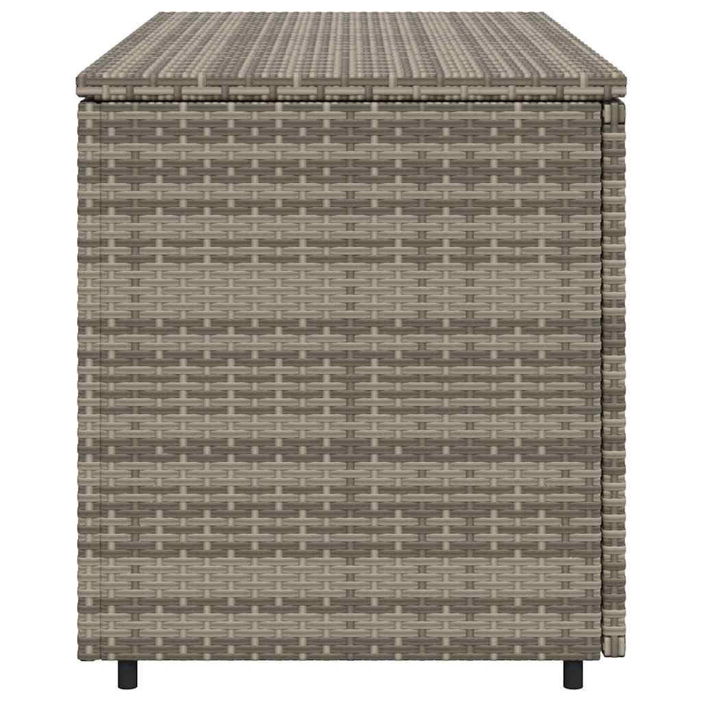 Gartenschrank Schwarz 110x55x60,5 cm Poly Rattan