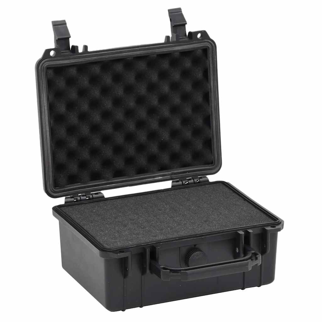 Koffer für Flugreise Tragbar Schwarz 46,5x21,5x17,5 cm PP
