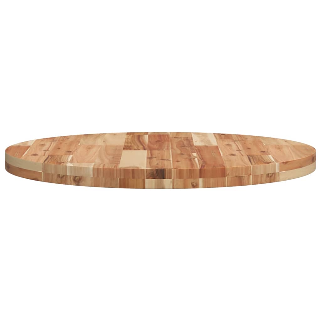 Tischplatte Rund Ø40x2 cm Massivholz Akazie