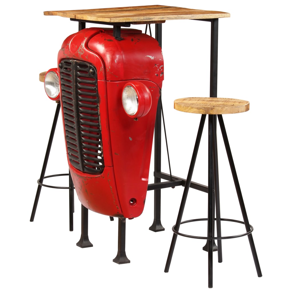 5-tlg. Bar-Set Massivholz Mango