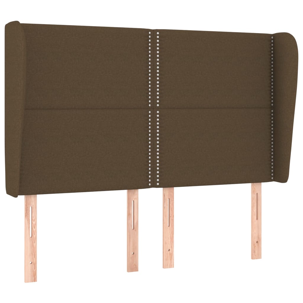 Kopfteil mit Ohren Dunkelgrau 83x23x78/88 cm Stoff