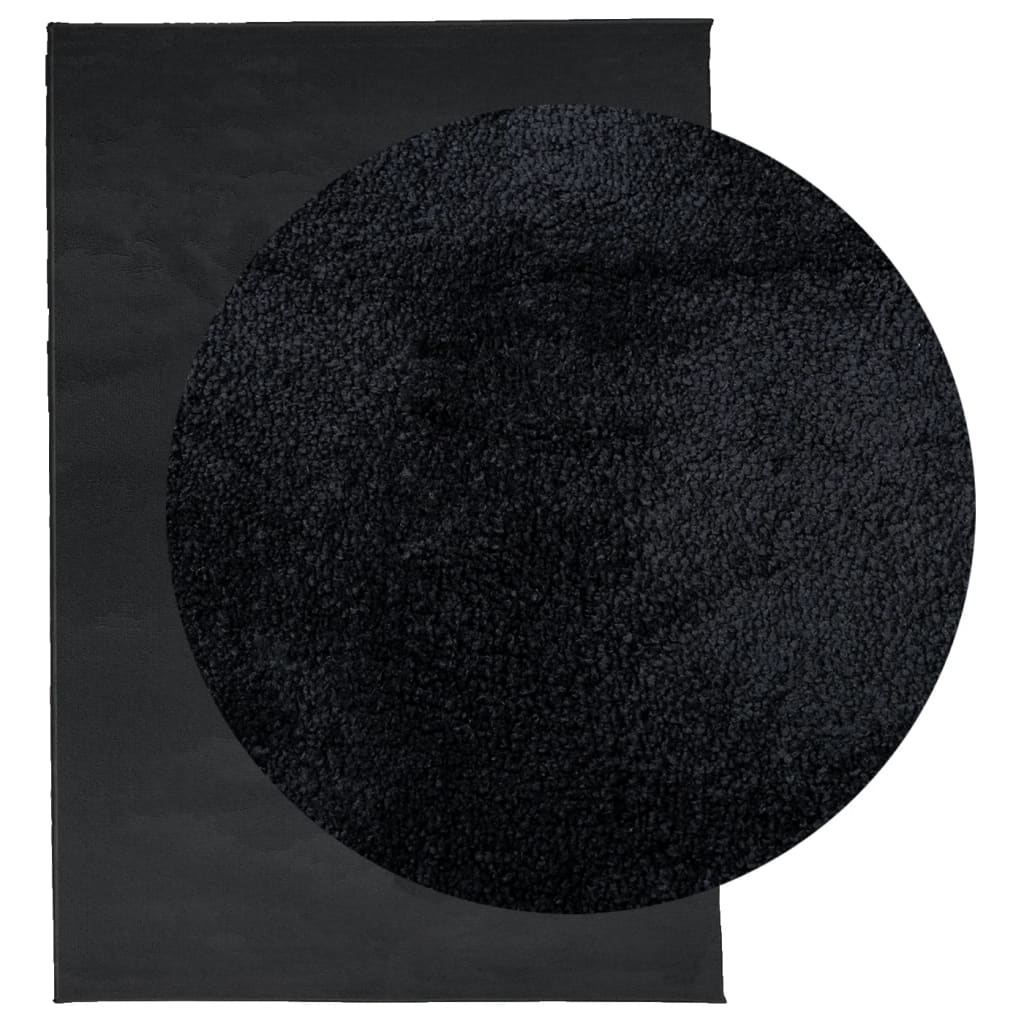 Teppich OVIEDO Kurzflor Anthrazit 120x120 cm