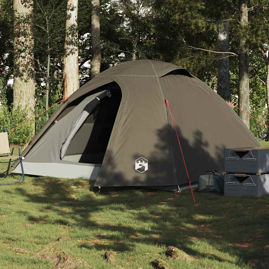 Kuppel-Campingzelt 2 Personen Olivgrün Wasserdicht