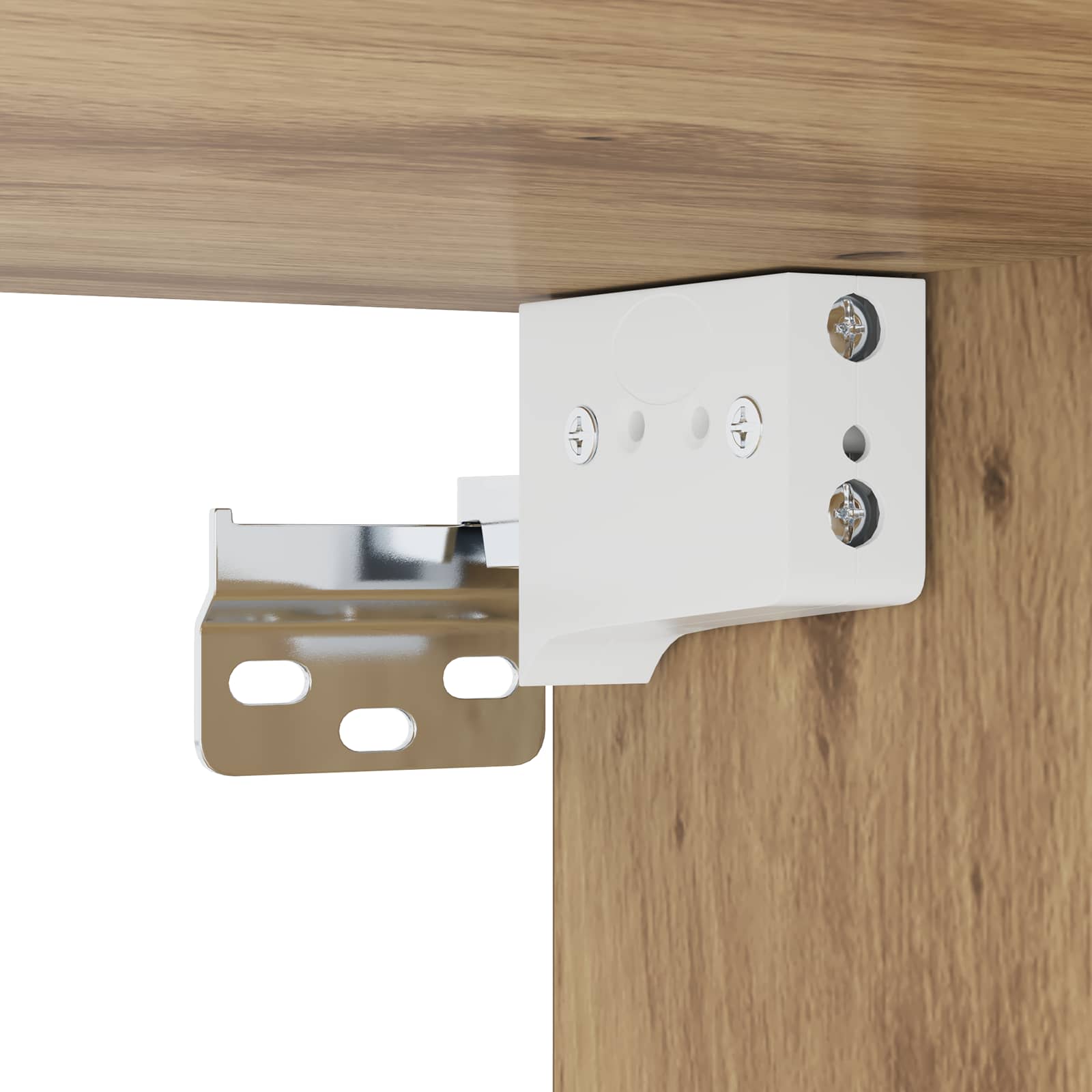 Wandschrank Weiß 69,5x32,5x90 cm Holzwerkstoff