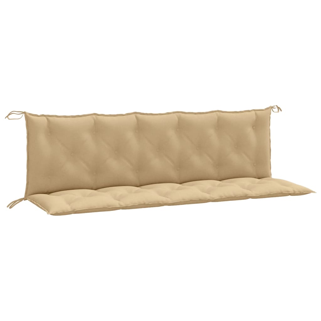 Gartenbank-Auflagen 2 Stk. Melange Anthrazit 100x50x7 cm Stoff