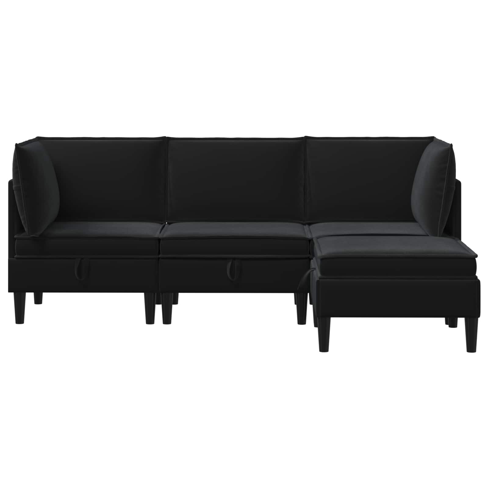 Wohnzimmergarnitur mit Kissen mit Speicher 3 pcs Hellgrau Samt