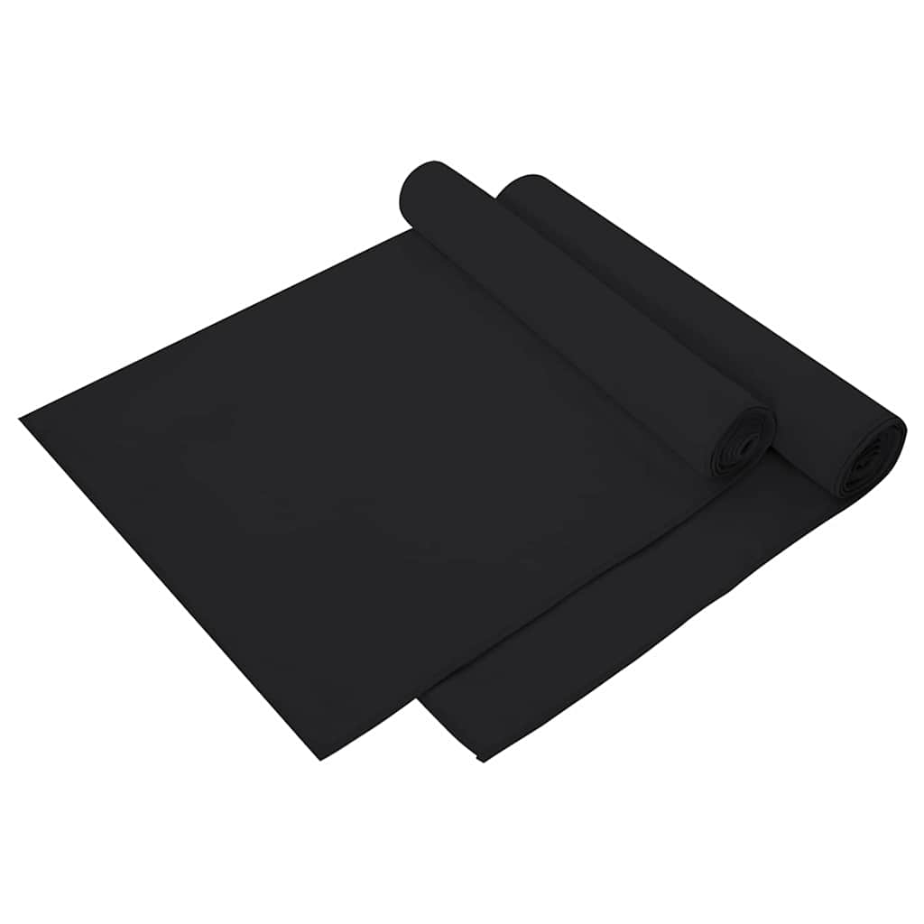 Sporthandtücher 2 pcs Schwarz 50 x 30 cm Polyester und Polyamid