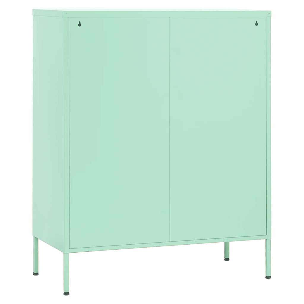 Lagerschrank Olivgrün 80x35x101,5 cm Stahl