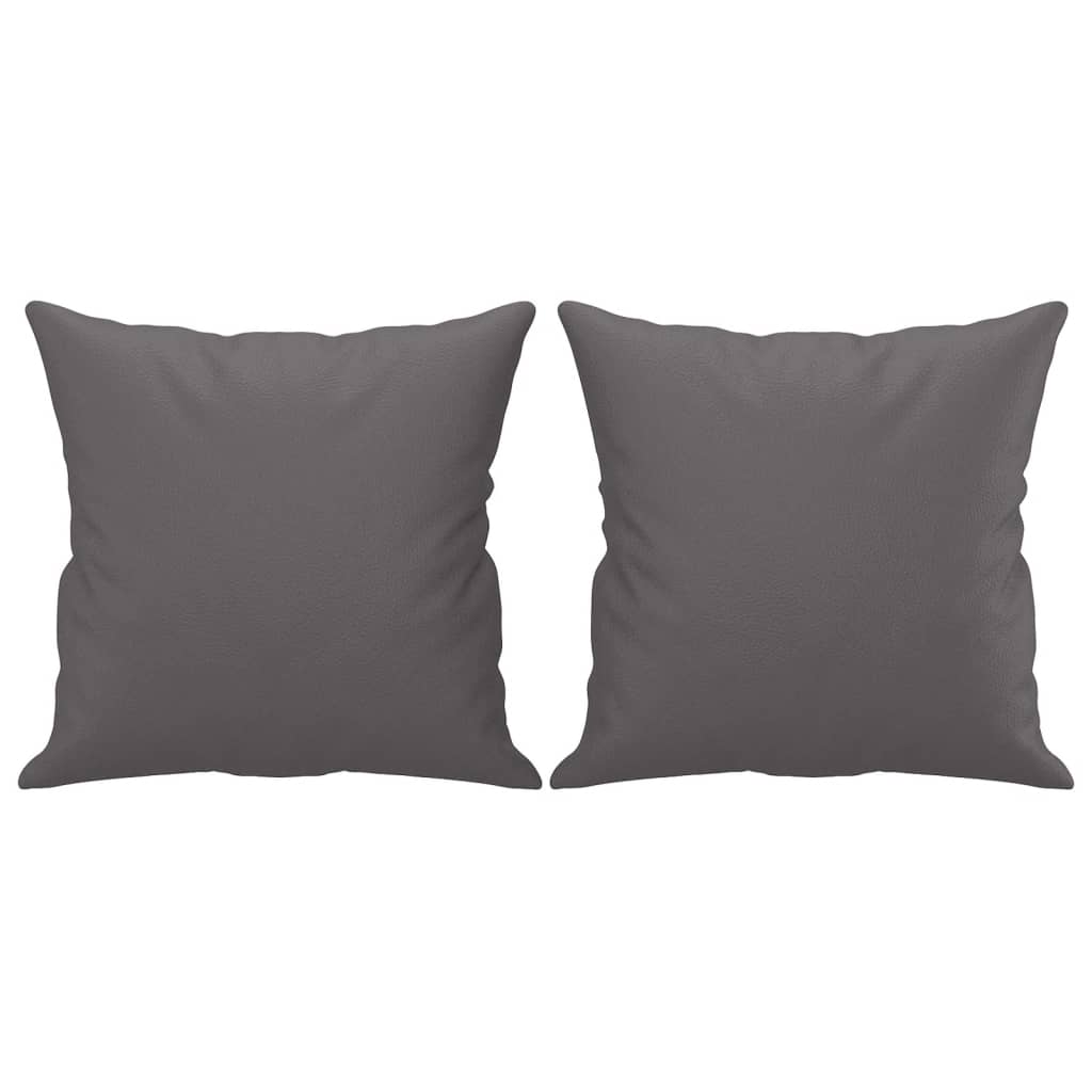 3-Sitzer-Sofa mit Zierkissen Schwarz 180 cm Kunstleder
