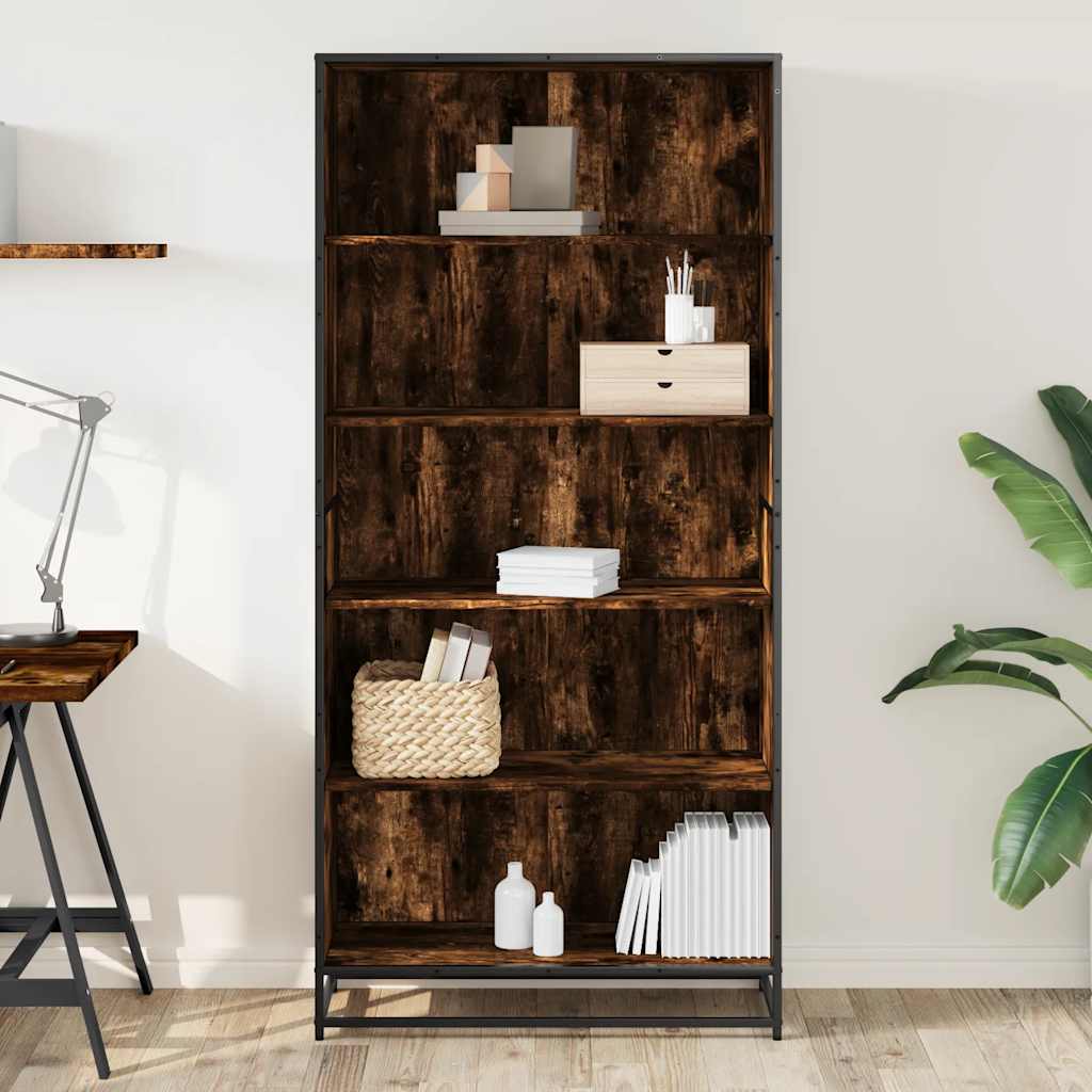 Bücherregal Schwarz 60x35x139 cm Holzwerkstoff