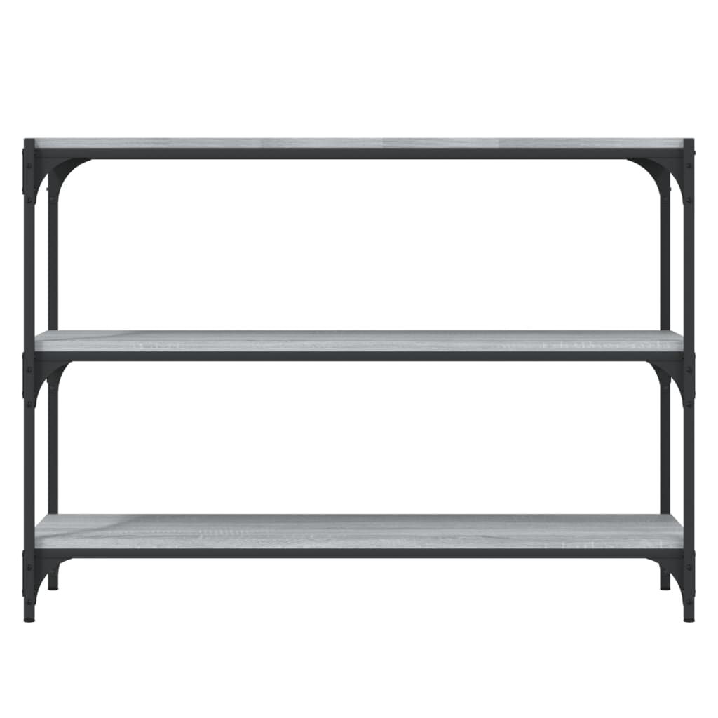 Bücherregal Schwarz 40x33x70,5 cm Holzwerkstoff und Stahl