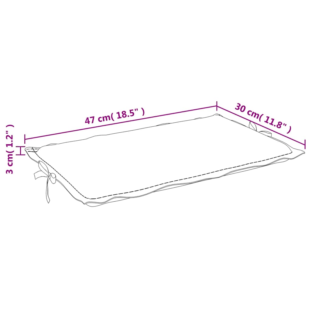 Sonnenliegen-Auflage Melange Anthrazit 186x58x4 cm Stoff