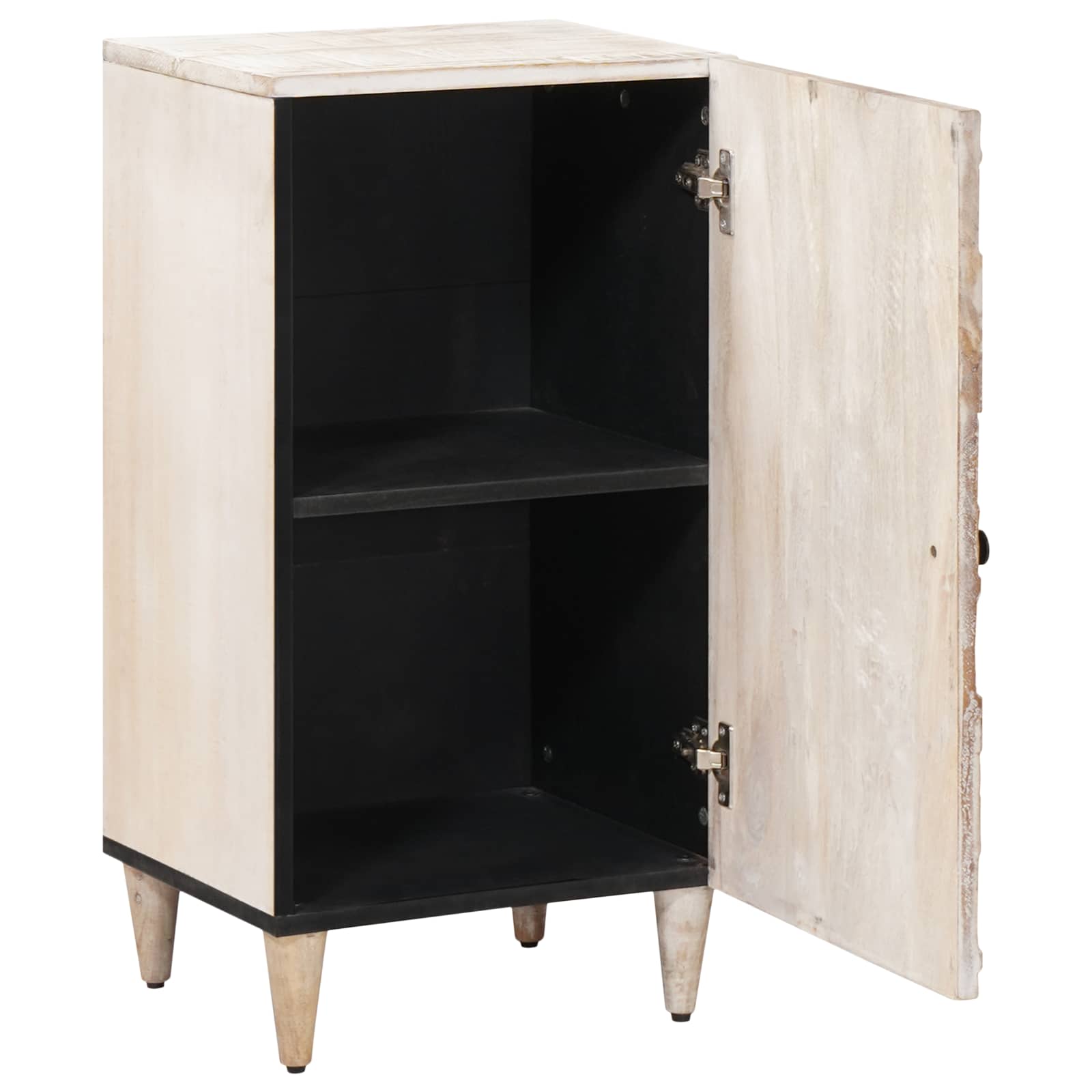Sideboard mit Speicher Braun 40 x 33,5 x 75 cm Massivholz Mango