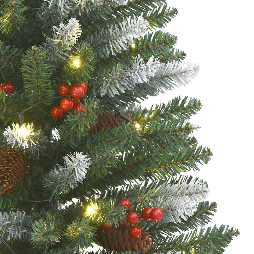 Künstliche Weihnachtsbäume 2 Stk. 100 LEDs Grün 120 cm