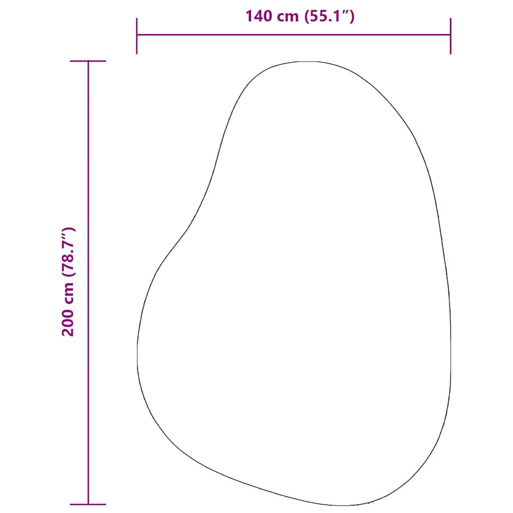 Bereichsteppiche HUARTE Anthrazit 100 x 200 cm Polyester