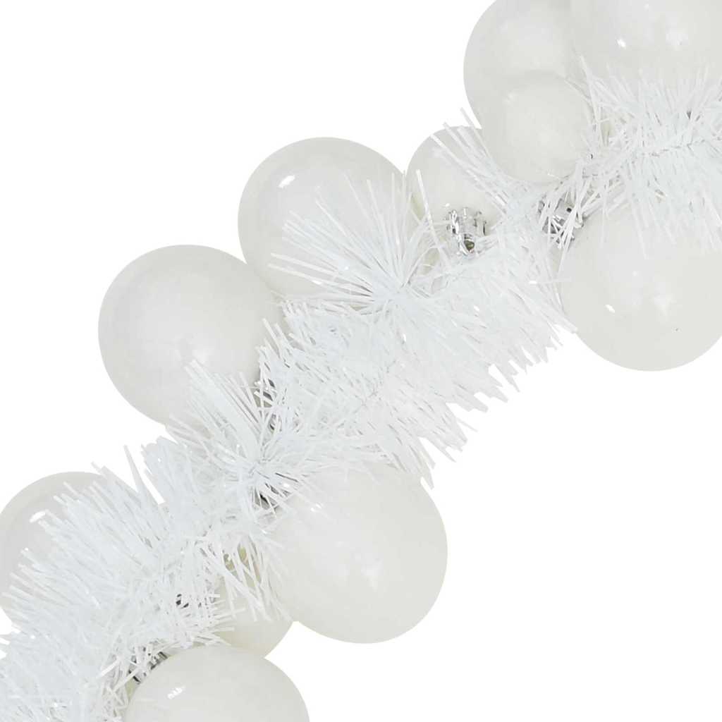 Weihnachtskugelgirlande Schwarz 186 cm Polystyrol