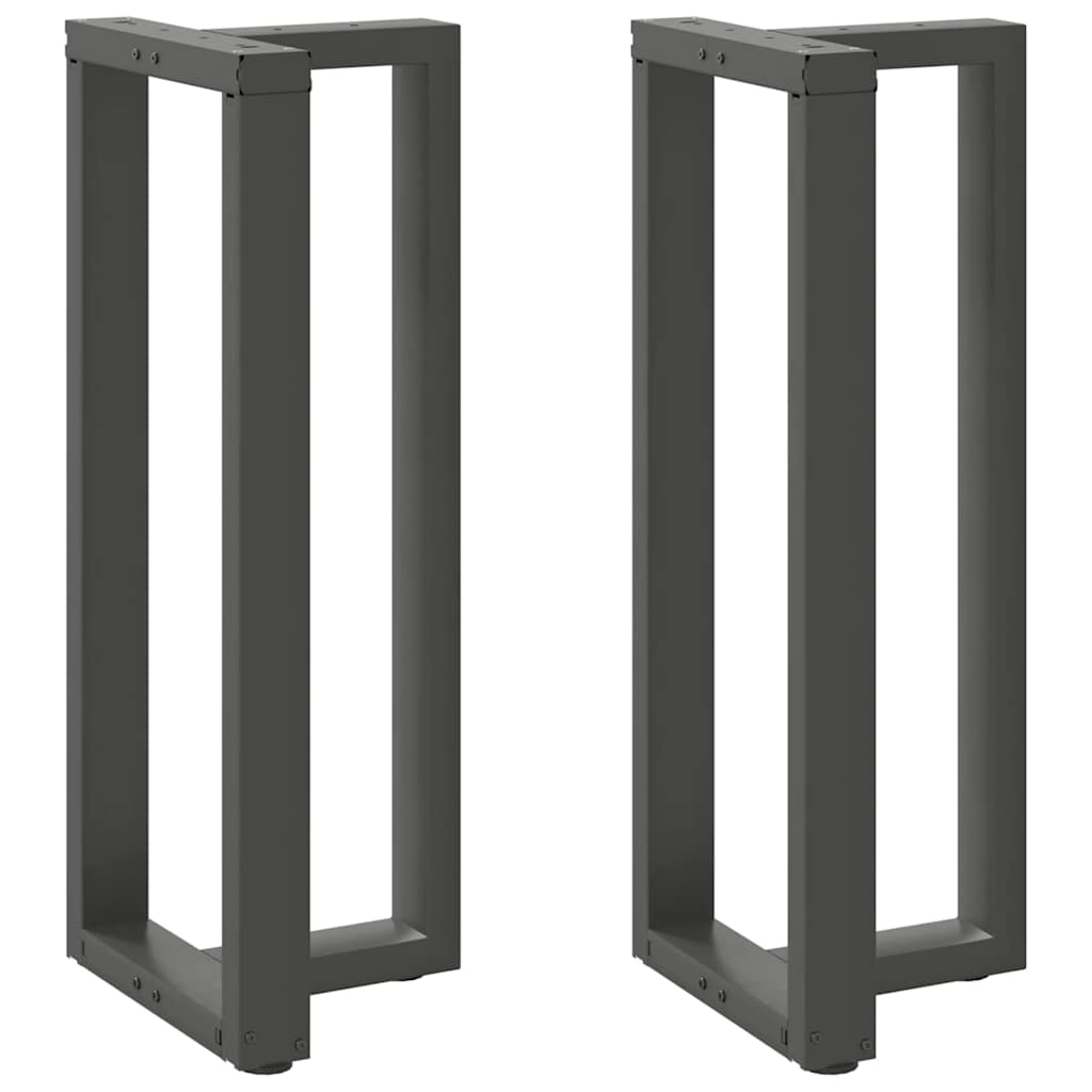 Couchtischbeine T-Form 2 Stk. Schwarz 30x25x(30-31) cm Stahl
