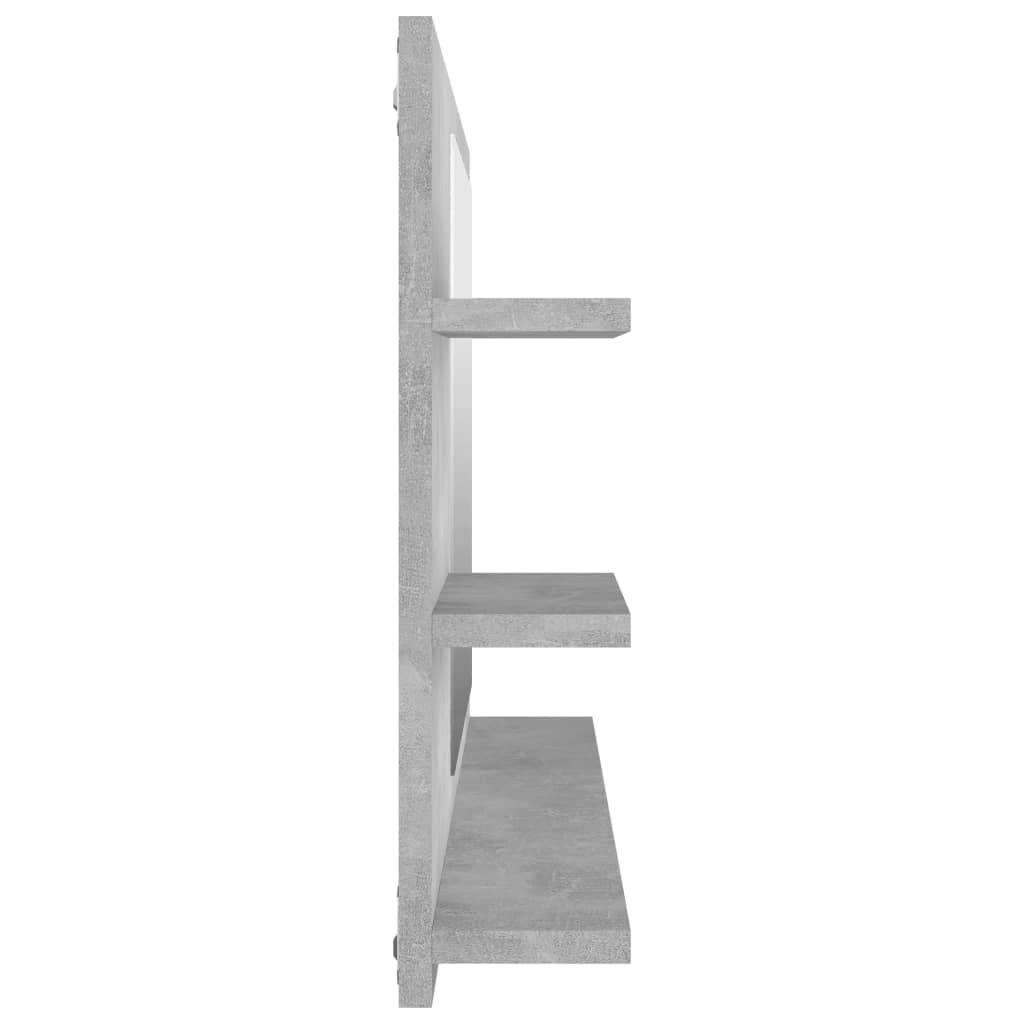 Badspiegel Weiß 90x10,5x45 cm Holzwerkstoff