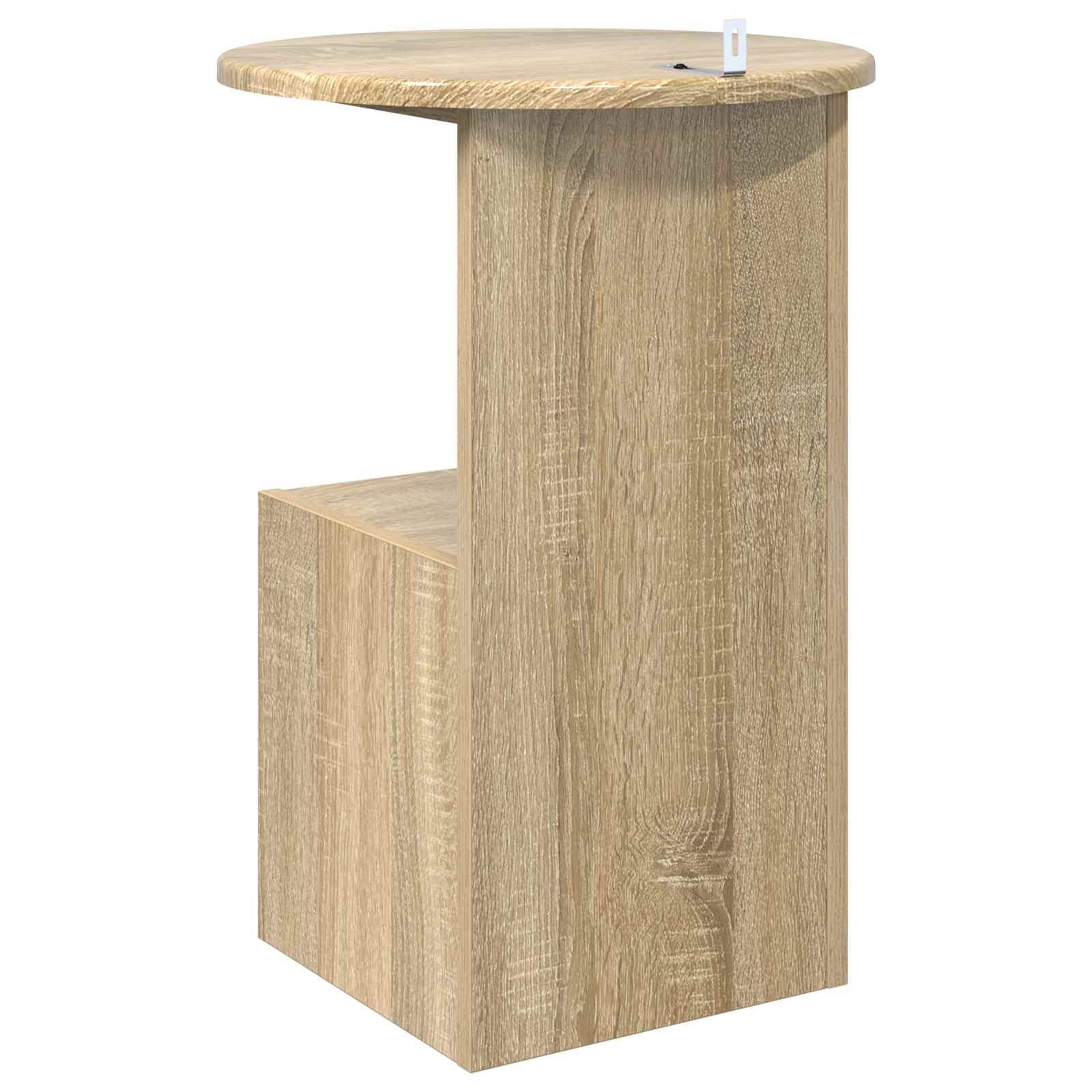 Beistelltisch Weiß Ø 39,5 x 55 cm Holzwerkstoff