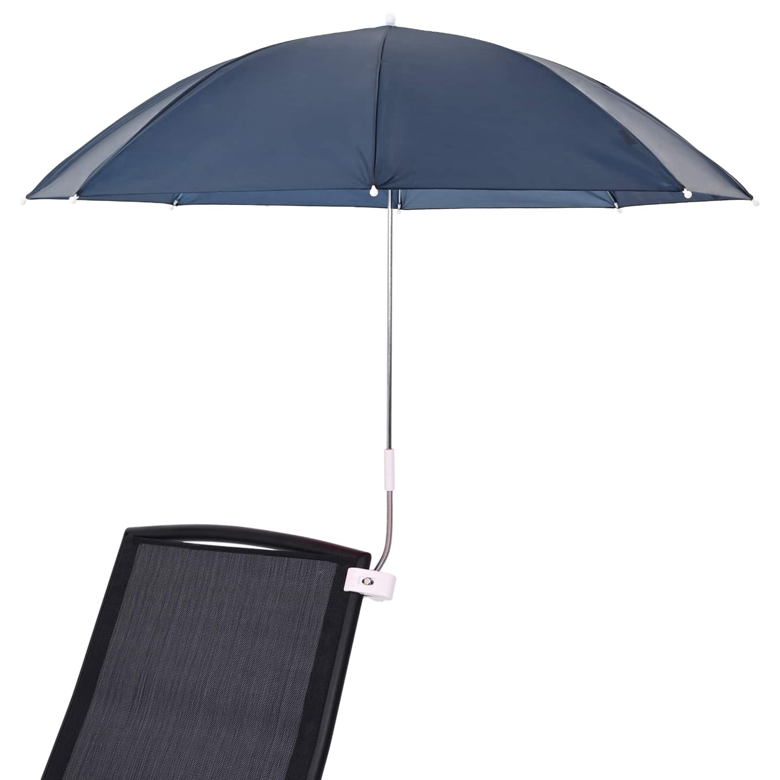 Sonnenschirm mit Klemme 2 pcs Feuersteinrot Ø 105 x 86 cm