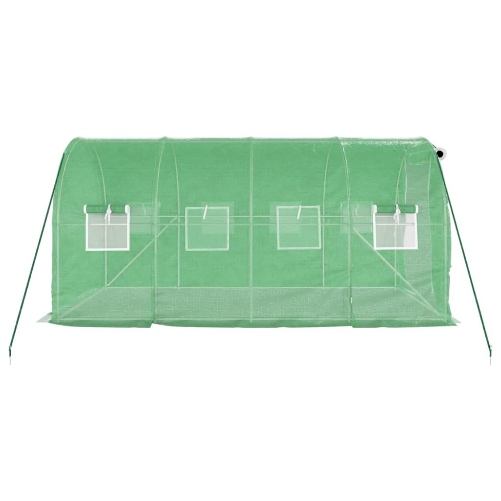 Gewächshaus mit Stahlrahmen Weiß 8 m² 4x2x2 m