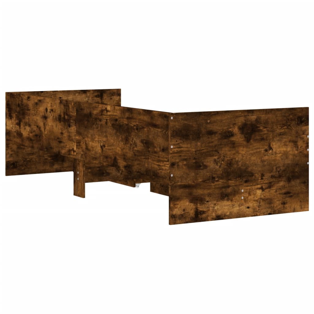 Bett mit Schubladen Braun Eiche-Optik 75x190 cm