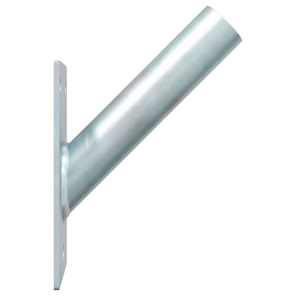 Fahnen Pole Holde Schwarz 10,5 x 7,5 x 0,25 cm Stahl