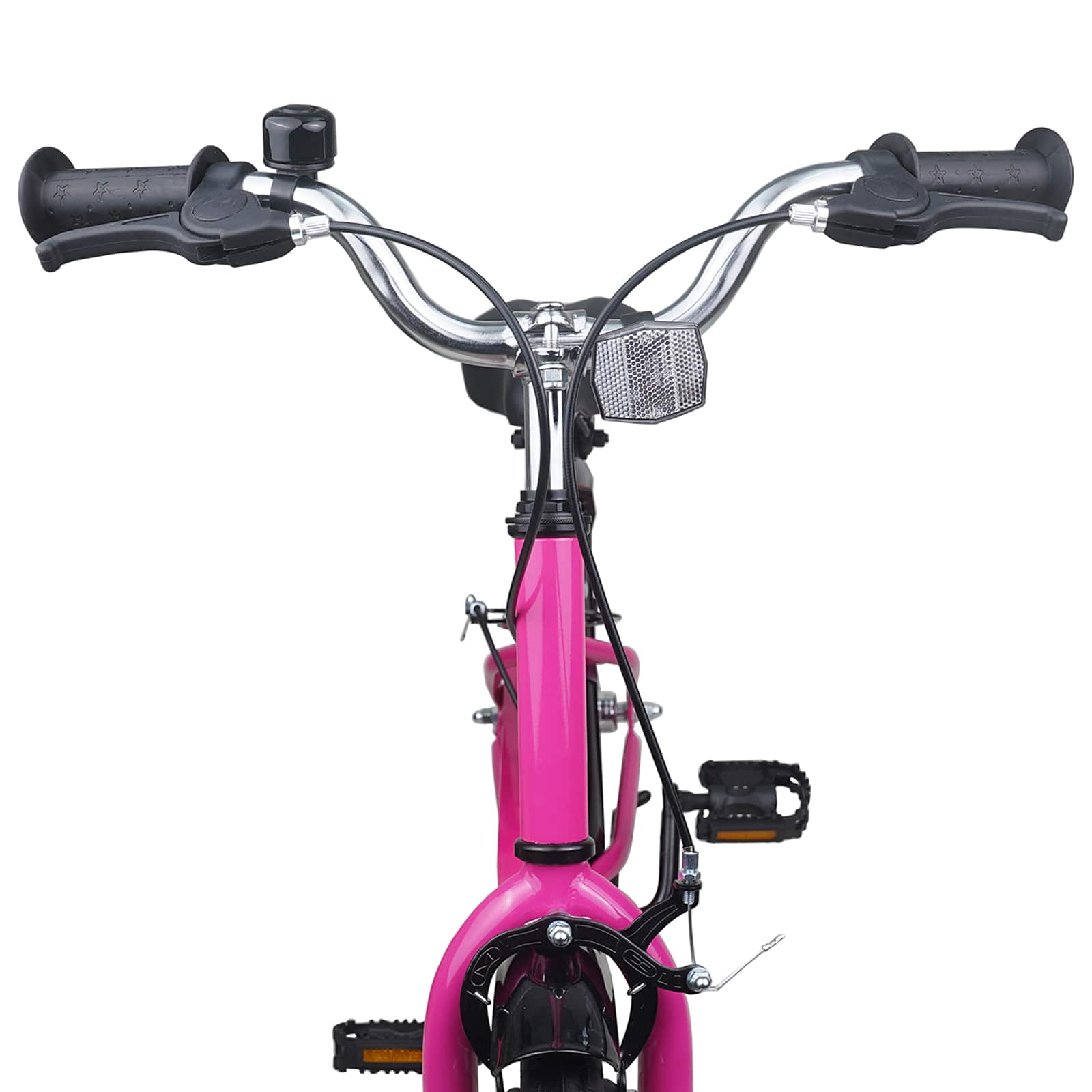 Kinderfahrrad 12 Zoll für 2-4 Jahre alt Pink Weiß