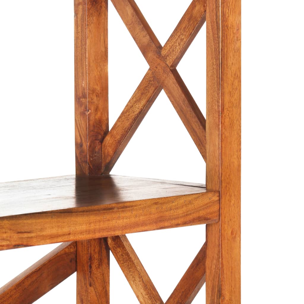 Bücherregal 60x30x160 cm Massivholz mit Honigfarbenem Finish