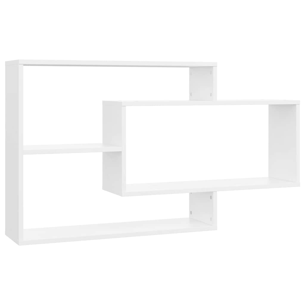 Wandregale Weiß 104x20x58,5 cm Holzwerkstoff