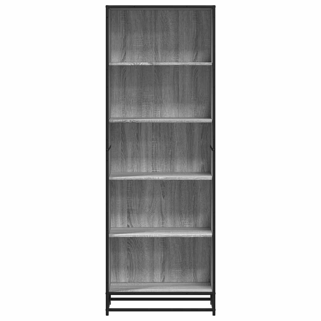 Bücherregal Schwarz 60x35x139 cm Holzwerkstoff