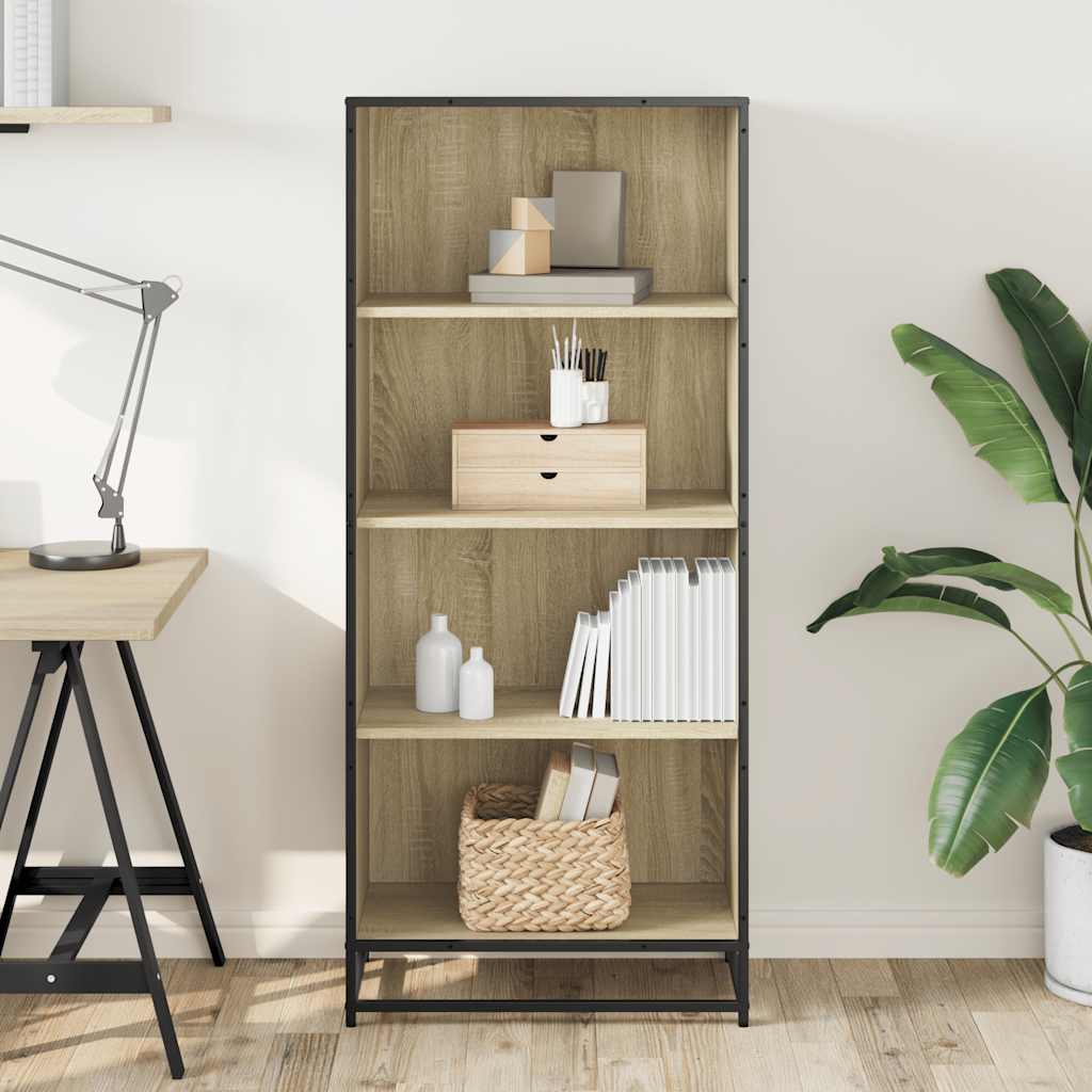 Bücherregal Schwarz 60x35x139 cm Holzwerkstoff