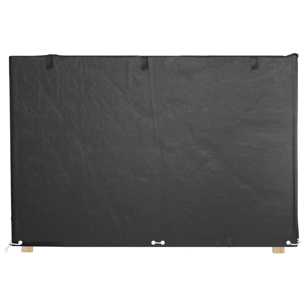 Hollywoodschaukel-Abdeckungen 2 Stk. 10 Ösen 255x145x170 cm