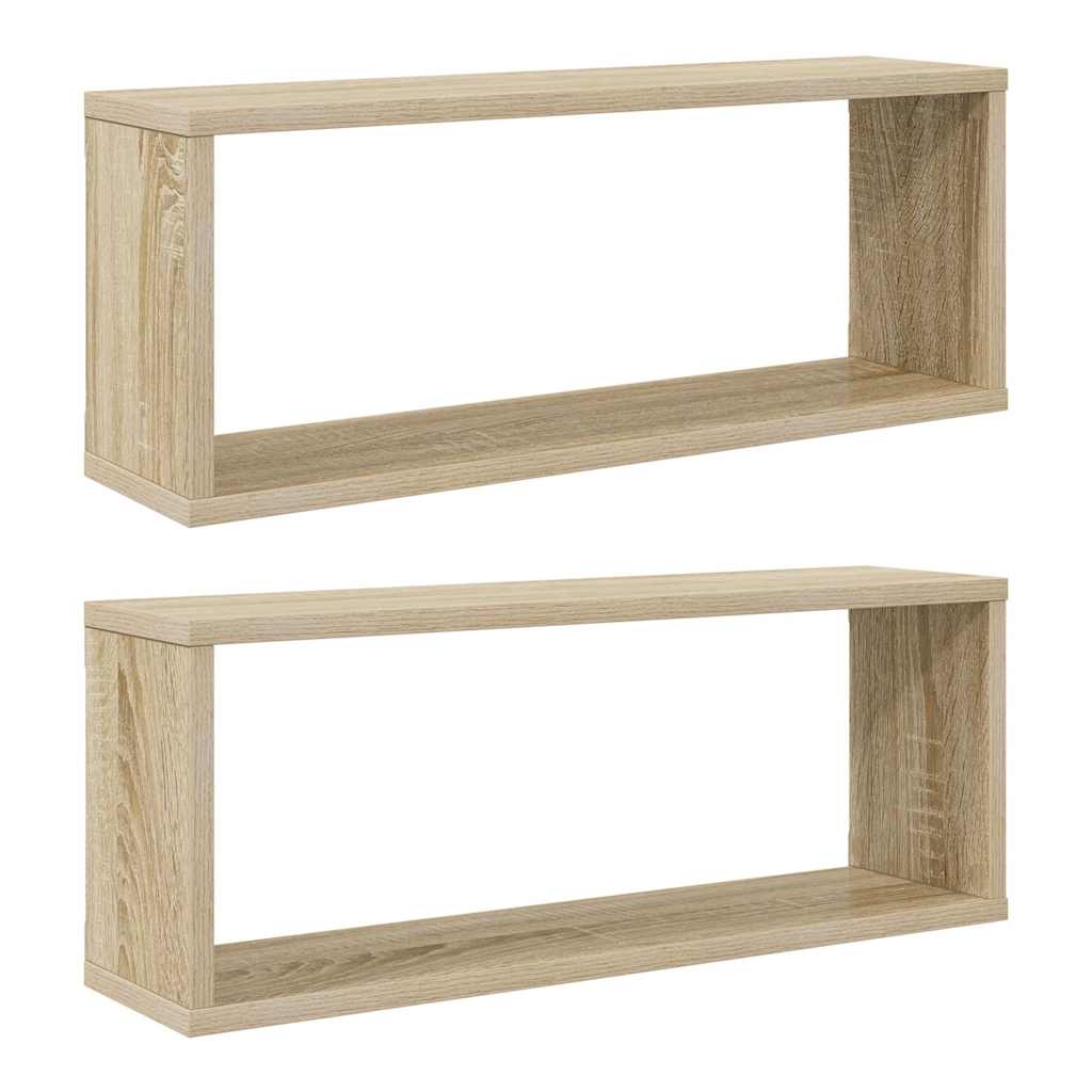 Würfelregale 2 Stk. Weiß 30x15x30 cm