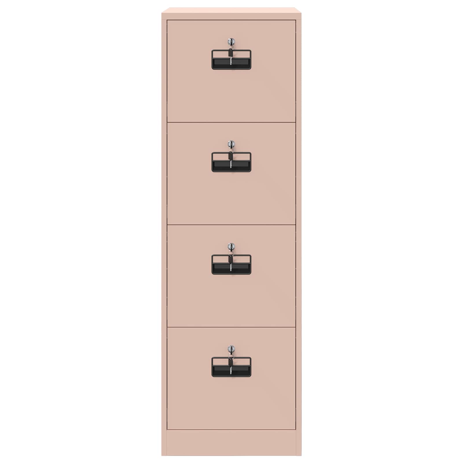 Aktenschrank 2 pcs Schwarz 44 x 50 x 139 cm Kaltgewalzter Stahl